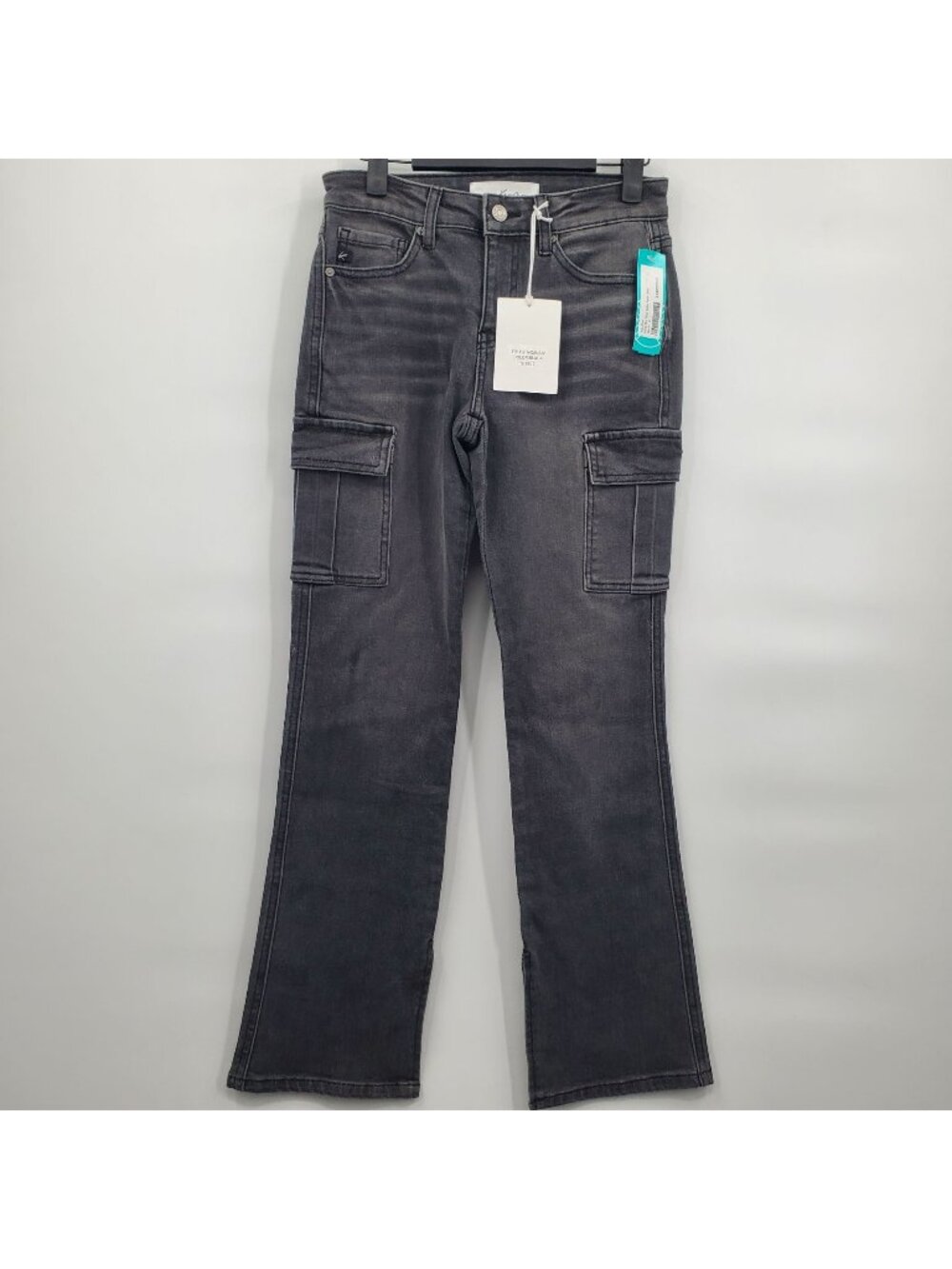 KanCan Nyla Mid Rise Baby Boot Jeans Denim Pants Women Size 0 NWT FLAW
